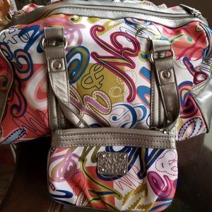 New York & Company Multicolored Handbag